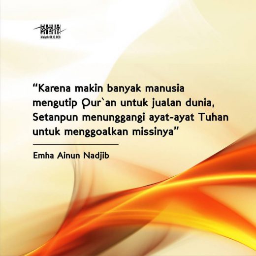 Qur`an Untuk Jualan Dunia