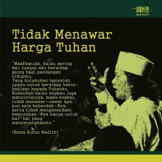 Tidak Menawar Harga Tuhan