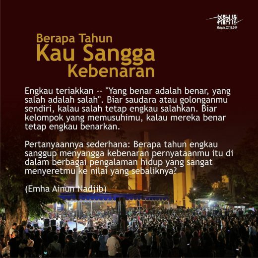 Berapa Tahun Kau Sangga Kebenaran