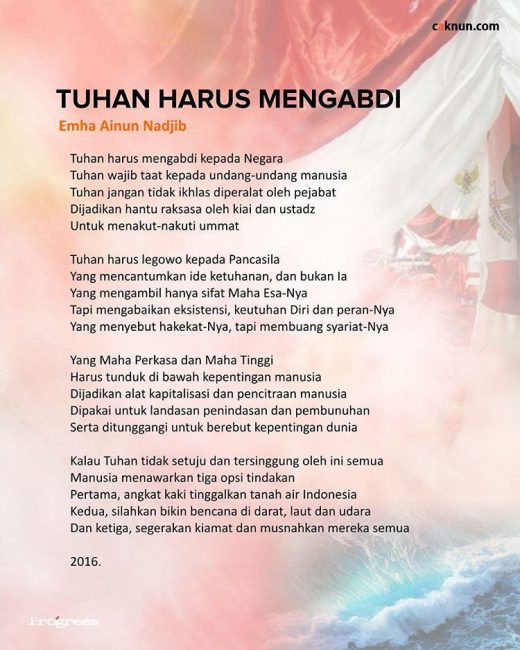 Tuhan Harus Mengabdi