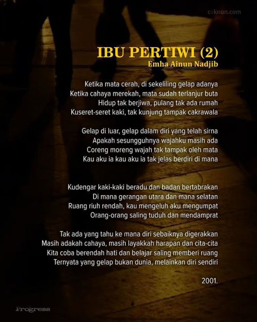 Ibu Pertiwi 2 Kata Maiyah