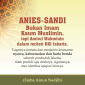 Anies-Sandi Bukan Imam Kaum Muslimin