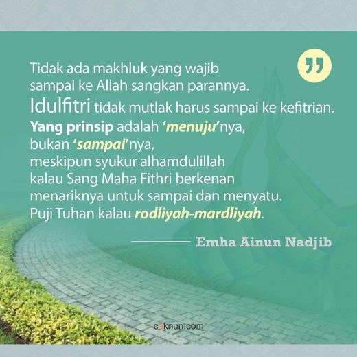 Tidak Mutlak Sampai Fitri