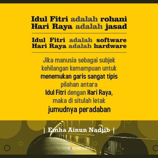 Garis Tipis Idul Fitri dan Hari Raya