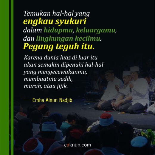 Temukan yang Engkau Syukuri