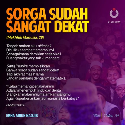 Sorga Sudah Sangat Dekat