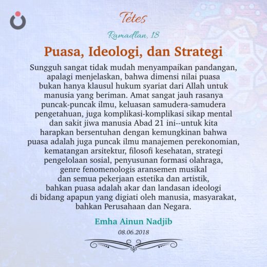 Puasa, Ideologi, dan Strategi