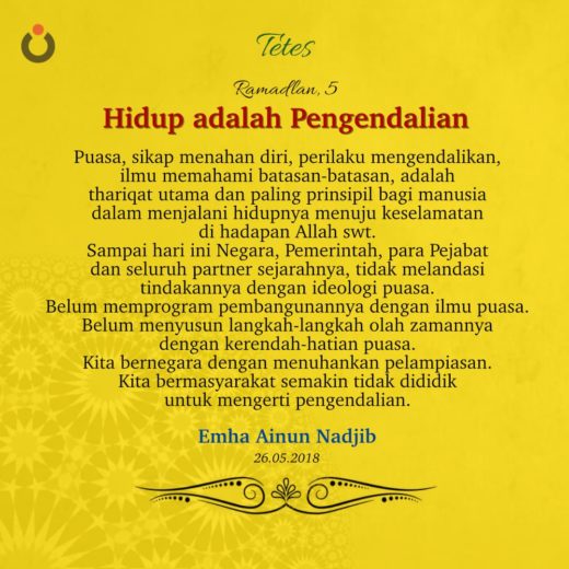Hidup Adalah Pengendalian