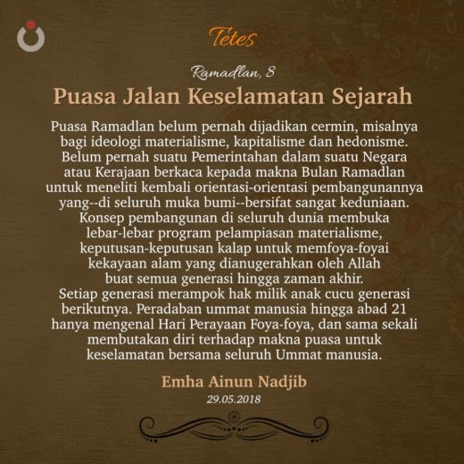 Puasa Jalan Keselamatan Sejarah