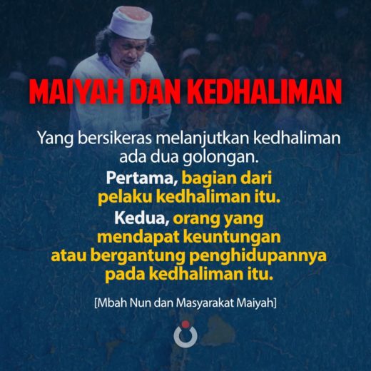 Maiyah dan Kedhaliman